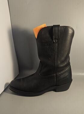 AdTec Men's 11" Ranch Wellington Black Leather Western Work Boots Shoe 9.5